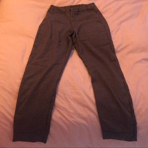 Brandy Melville Black&White Plaid Fitted Pants